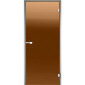 Дверь HARVIA с алюминиевой коробкой 7х19 стекло бронза DA71901